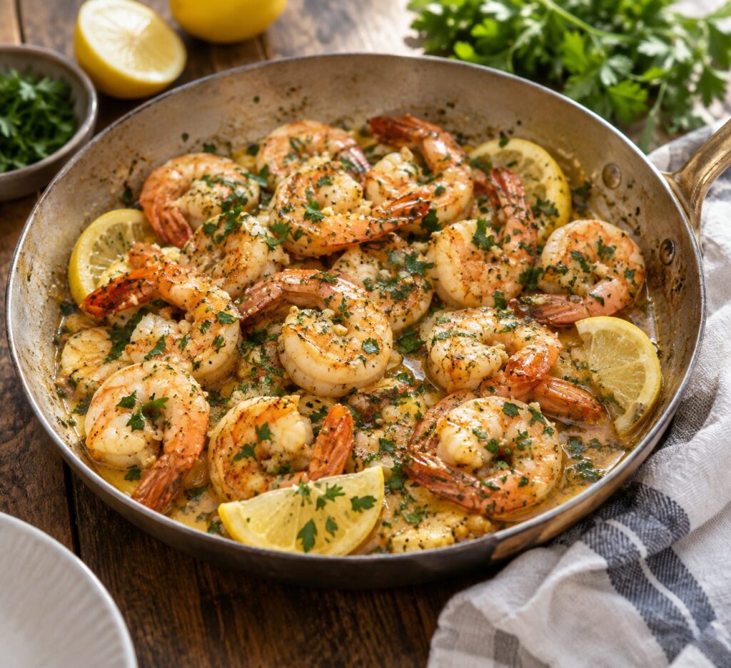 Garlic butter shrimp